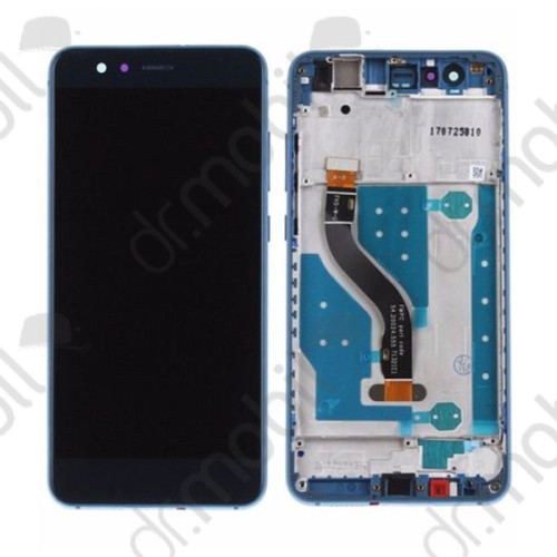 Kijelző Huawei P10 lite (lcd, érintőpanel, átvezető fóliával, kerettel) kék
