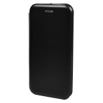 Tok álló ívelt Samsung Galaxy A41 (SM-A415F) (flip, rejtett mágneses zár, oldalra nyíló, bankkártya tartó) fekete