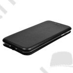 Tok álló ívelt Samsung Galaxy A41 (SM-A415F) (flip, rejtett mágneses zár, oldalra nyíló, bankkártya tartó) fekete