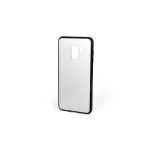 Tok telefonvédő Samsung SM-A530 Galaxy A8 (2018) üveg hátlap szilikon keret fehér