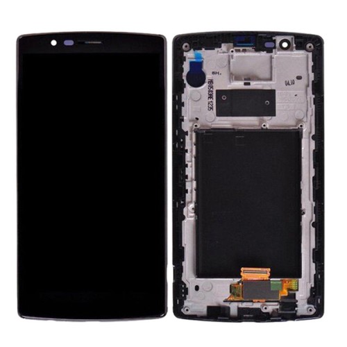 LCD kijelző érintőpanel LG G4 H815,H818 DUAL SIM fekete (kerettel)