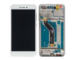 Kijelző Huawei P8 lite (2017), P9 lite (2017) (LCD, érintőpanel, átvezető fóliával, kerettel) fehér