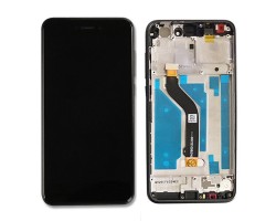 Kijelző Huawei P8 lite (2017), P9 lite (2017) (LCD, érintőpanel, átvezető fóliával, kerettel) fekete