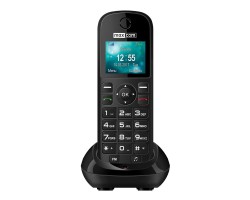 Mobiltelefon készülék Maxcom MM35D mobiltelefon asztali töltővel, egy sim-es, kártyafüggetlen, fm rádiós fekete