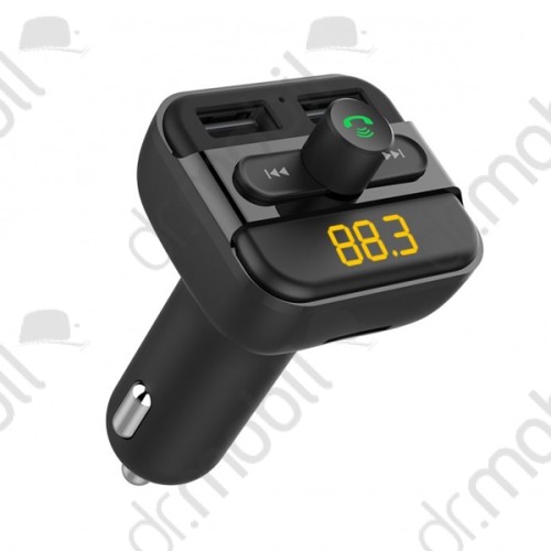 Kihangosító Bluetooth + FM Transmitter Astrum FM400 autós LCD kijelző, USB in, USB töltés, MicroSD, mikrofon 