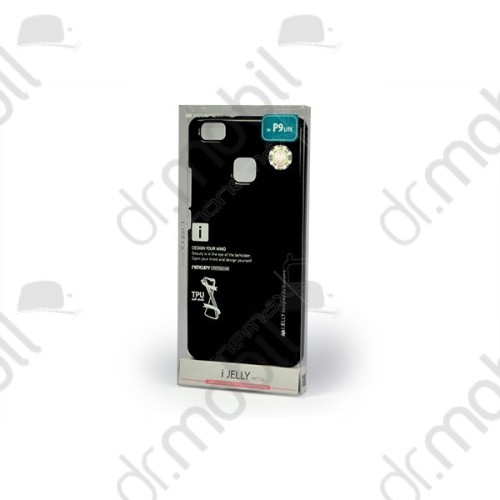 Tok telefonvédő TPU i - Jelly metal Mercury Huawei P9 Lite fekete