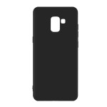 Tok telefonvédő Samsung SM-A600F Galaxy A6 (2018) matt szilikontok fekete 