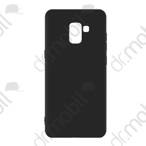 Tok telefonvédő Samsung SM-J610 Galaxy J6 Plus matt szilikontok fekete 