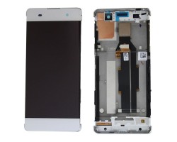 LCD kijelző érintőpanel Sony Xperia XA kerettel fehér 