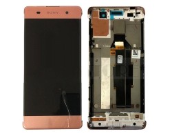 LCD kijelző érintőpanel Sony Xperia XA kerettel rózsaszín