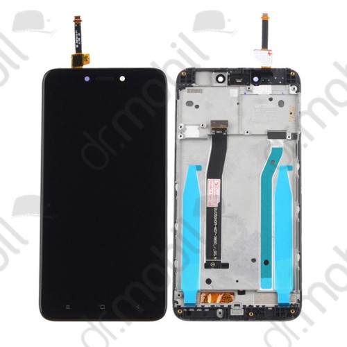 LCD kijelző Xiaomi Redmi 4X (érintőpanel, átvezető fóliával, kerettel) fekete
