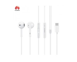Fülhallgató vezetékes Huawei CM33 (Type-C, mikrofon, felvevő gomb, hangerőszabályzó) fehér stereo headset cs.nélkül