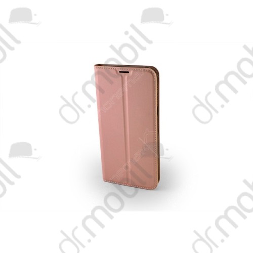 Tok notesz mágneses Samsung SM-J415F Galaxy J4 Plus (asztali tartó funkcióval, oldalra nyíló) rose gold