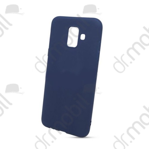 Tok telefonvédő Samsung SM-A600F Galaxy A6 (2018) matt szilikontok kék