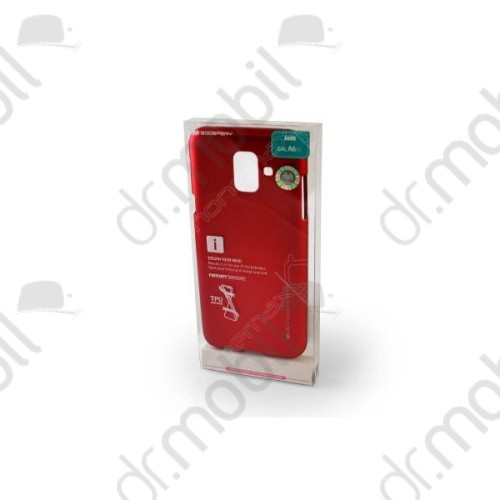 Tok telefonvédő TPU i - Jelly metal Mercury Samsung SM-A600F Galaxy A6 (2018) piros
