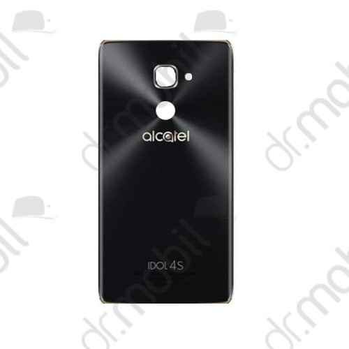 Akkufedél Alcatel Idol 4s (OT-6070) (BlackBerry DTEK60) hátlap (kamera plexi) fekete