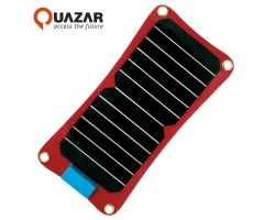 QUAZAR Q-Solar Panel Strapabíró 7W-os napelemes töltő piros
