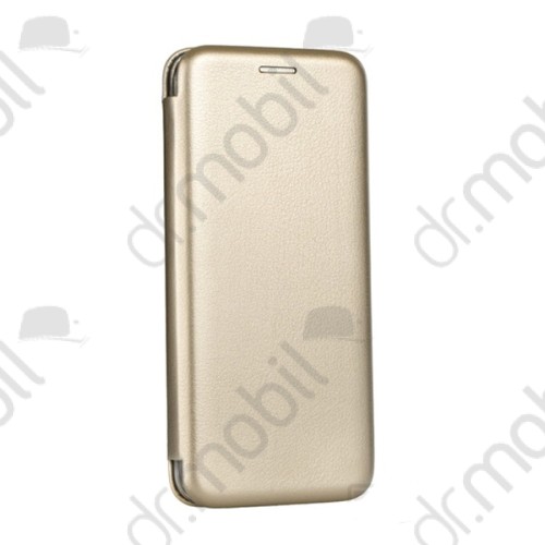 Tok ívelt mágneses notesz Samsung SM-J415F Galaxy J4 Plus (flip, mágneses zár, oldalra nyíló, bankkártya tartó) arany