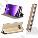 Tok ívelt mágneses notesz Samsung Galaxy A40 (SM-A405F) (flip, mágneses zár, oldalra nyíló, bankkártya tartó) arany