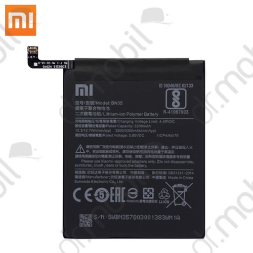Akkumulátor Xiaomi Redmi 5 3200mAh Li-iON (BN35)