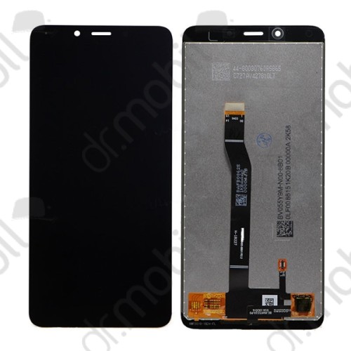 LCD kijelző Xiaomi Redmi 6 (érintőpanel, átvezető fóliával) fekete