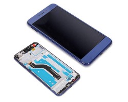 Kijelző Huawei P8 lite (2017), P9 lite (2017) (LCD, érintőpanel, átvezető fóliával, kerettel) kék