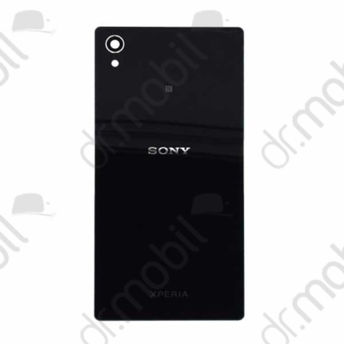 Hátlap akkufedél Sony Xperia M4 Aqua (E2303) fekete, ragasztóval