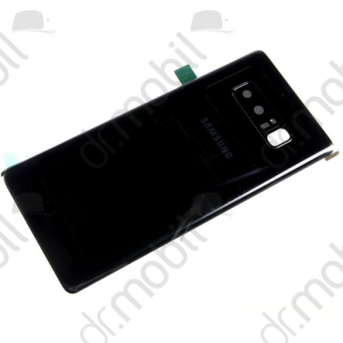 Akkufedél Samsung SM-N950 Galaxy Note 8 hátlap fekete GH82-14979A  (Black) (SI) **