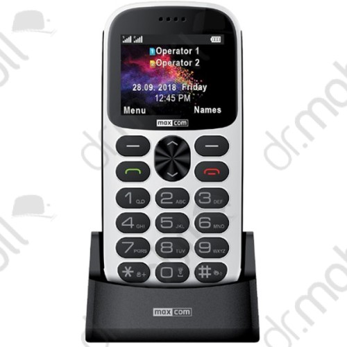 Mobiltelefon készülék Maxcom MM471 fehér extra nagy gombokkal DUAL SIM