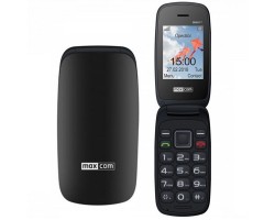 Mobiltelefon készülék Maxcom MM817 fekete extra nagy gombokkal DUAL SIM