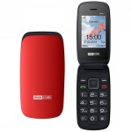 Mobiltelefon készülék Maxcom MM817 piros-fekete extra nagy gombokkal DUAL SIM