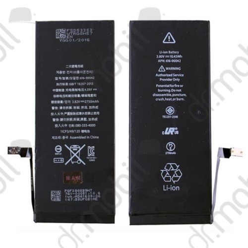 Akkumulátor Apple iPhone 6S Plus 2750mAh Li-ion 616-00042