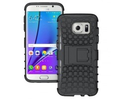 Defender műanyag tok (ütésálló) Samsung Galaxy S7 Edge (SM-G935) készülékhez, fekete