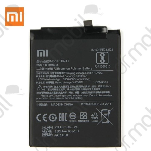 Akkumulátor Xiaomi Mi A2 Lite (Redmi 6 Pro) 3900mAh Li-iON (BN47)