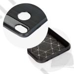 Telefonvédő szilikon tok, Apple iPhone 12 Pro, Hybrid Carbon Lux (közepesen ütésálló, szál csiszolt, karbonminta) fekete