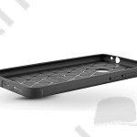 Telefonvédő szilikon tok, Huawei Mate 10 lite, Hybrid Carbon Lux (közepesen ütésálló, szál csiszolt, karbonminta) fekete