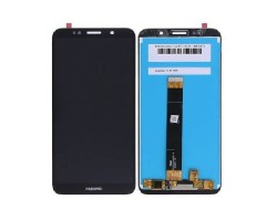 LCD kijelző Huawei Y5 2018 (Y5 Prime 2018)  (érintőpanel, átvezető fóliával) fekete