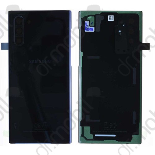 Hátlap Samsung Galaxy Note 10 (SM-N970F), akkufedél + ragasztóval GH82-20528A fekete (rendelésre)
