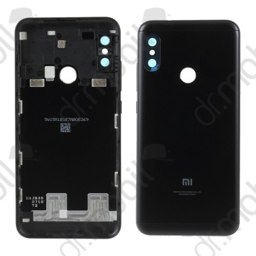 Hátlap Xiaomi Mi A2 Lite (Redmi 6 Pro) (kamera plexi) akkufedél fekete