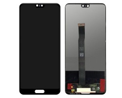 Kijelző érintőpanel Huawei P20 (lcd, érintőpanel, átvezető fóliával) fekete