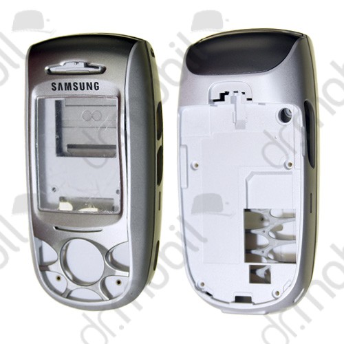 Előlap Samsung SGH-E800 komplett ház fehér-ezüst
