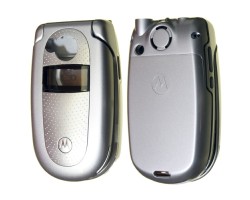 Előlap Motorola V500 komplett ház ezüst