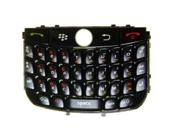 Billentyűzet BlackBerry 8900 Curve fekete QWERTY (arab)