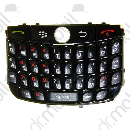 Billentyűzet BlackBerry 8900 Curve fekete QWERTZ