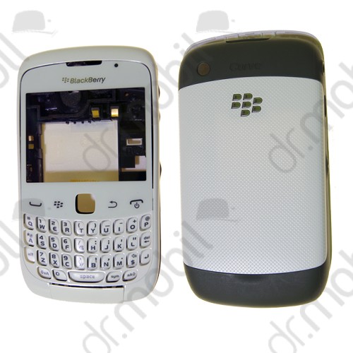 Előlap BlackBerry 9300 Curve 3G komplett ház fehér
