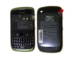 Előlap BlackBerry 9300 Curve 3G komplett ház fekete