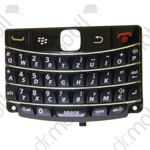Billentyűzet BlackBerry 9780 Onyx II. QWERTZ fekete-ezüst
