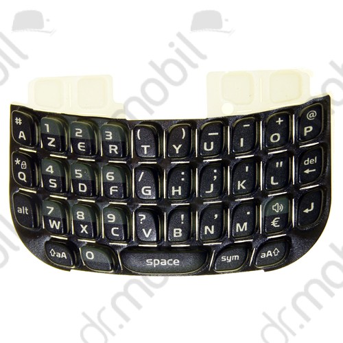 Billentyűzet BlackBerry 9300 Curve 3G fekete AZERTY