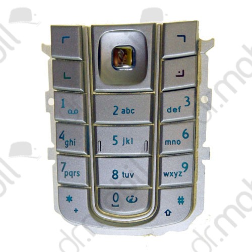 Billentyűzet Nokia 6230i ezüst (utángyártott)