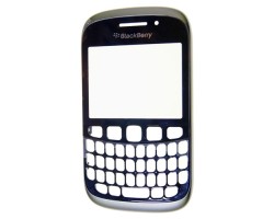 Előlap BlackBerry 9320 Curve fekete plexivel, keret ezüst